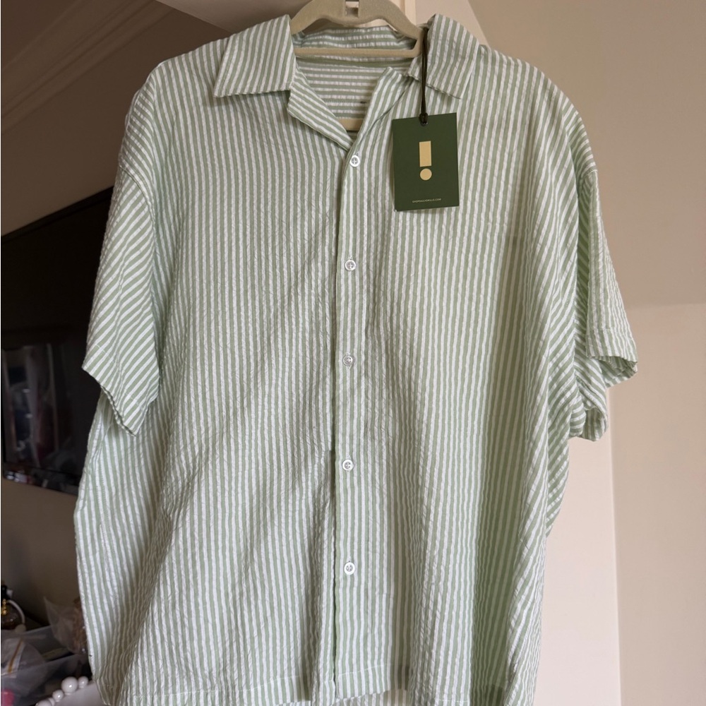 Daily drills oversized beach shirt